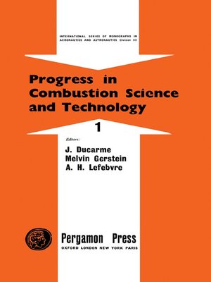 cover image of Progress in Combustion Science and Technology